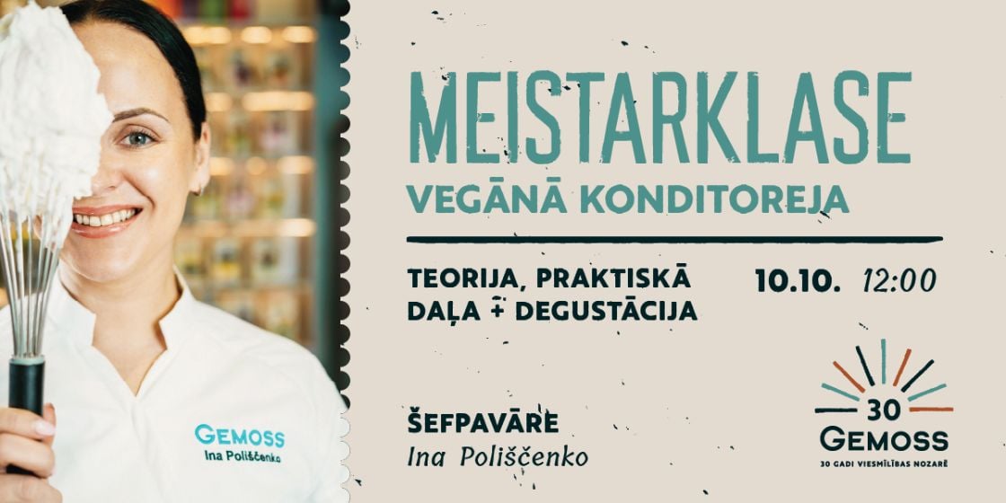 MEISTARKLASE: VEGĀNĀ KONDITOREJA